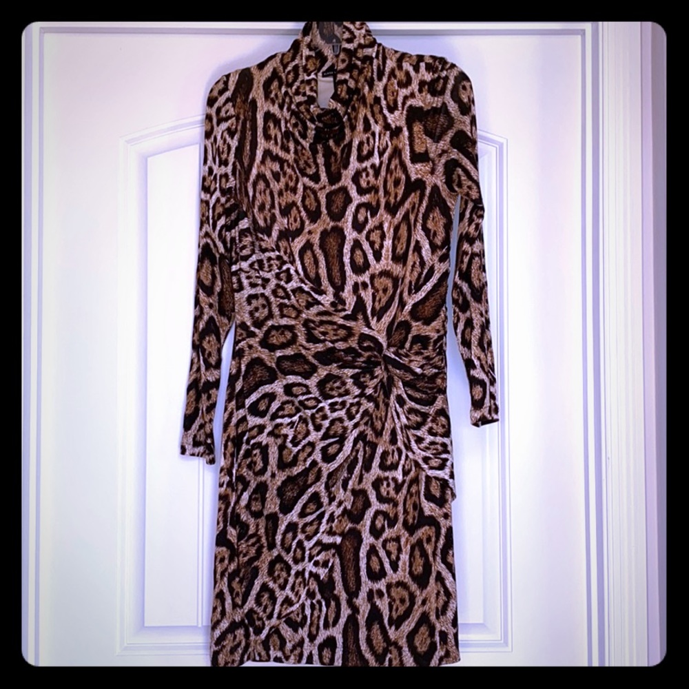 NWT - Black Label by Chico’s Leopard print Dress - size .5